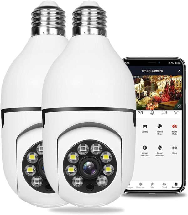 360° Wi-Fi Bulb Camera (E27 Base)