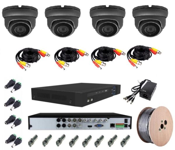 8CH AHD DVR + 4 Cameras Kit - Image 4